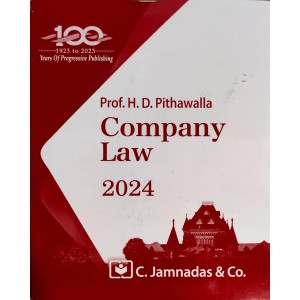 Jhabvala Law Series's Company Law Notes For BA. LL.B & LL.B by Prof. H. D. Pithawalla, C.Jamnadas & Co. [Edn. 2024]